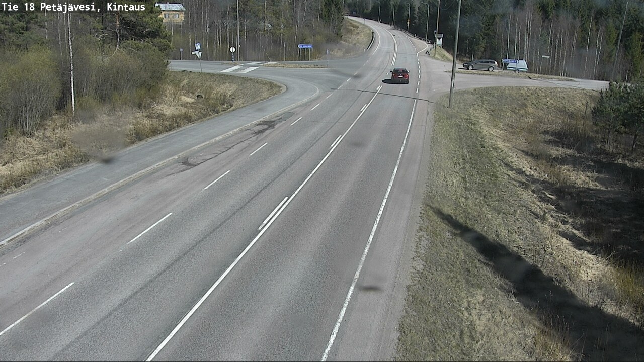 Weather Camera Image Väg 18 Petäjävesi, Kintaus, Petäjävesi, Keski-Suomi