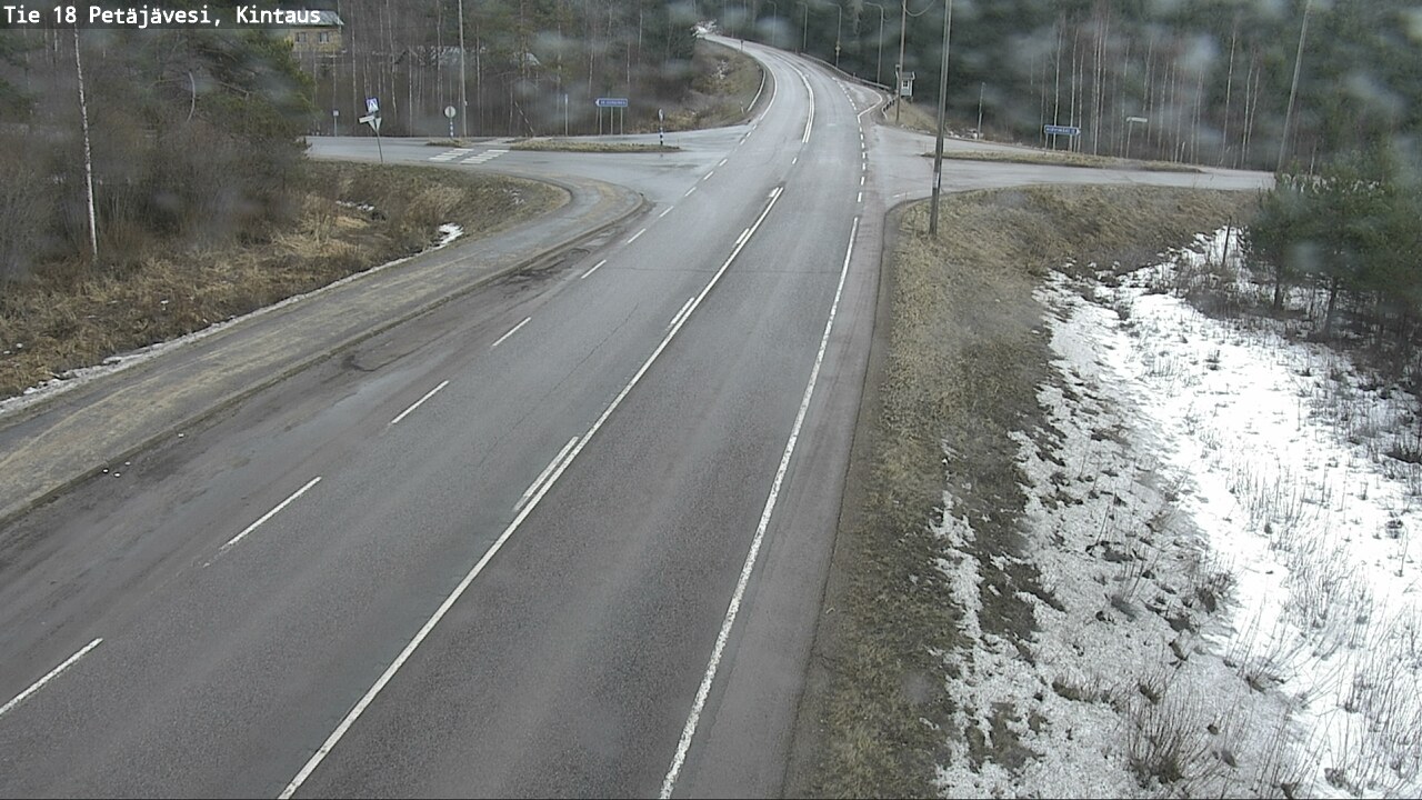 Weather Camera Image Väg 18 Petäjävesi, Kintaus, Petäjävesi, Keski-Suomi
