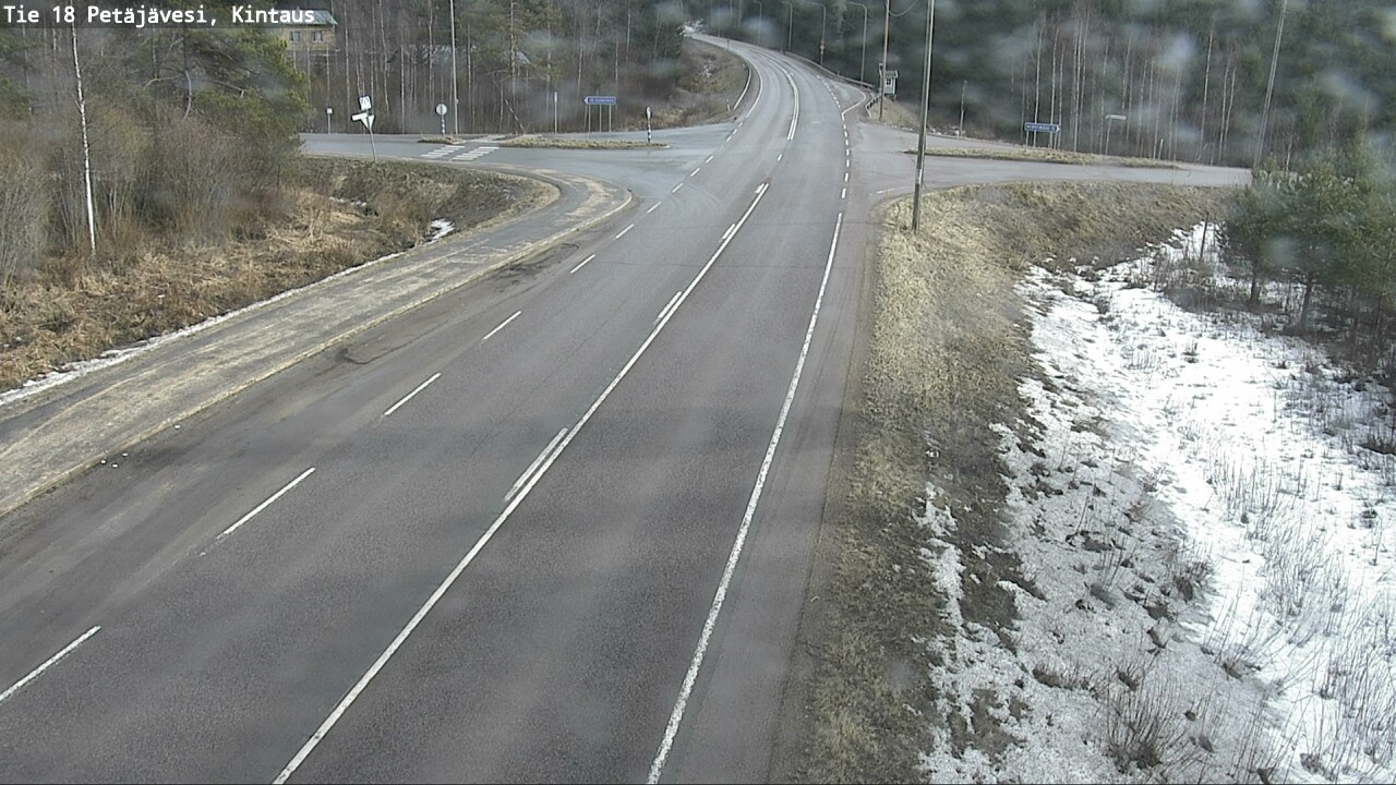 Weather Camera Image Väg 18 Petäjävesi, Kintaus, Petäjävesi, Keski-Suomi