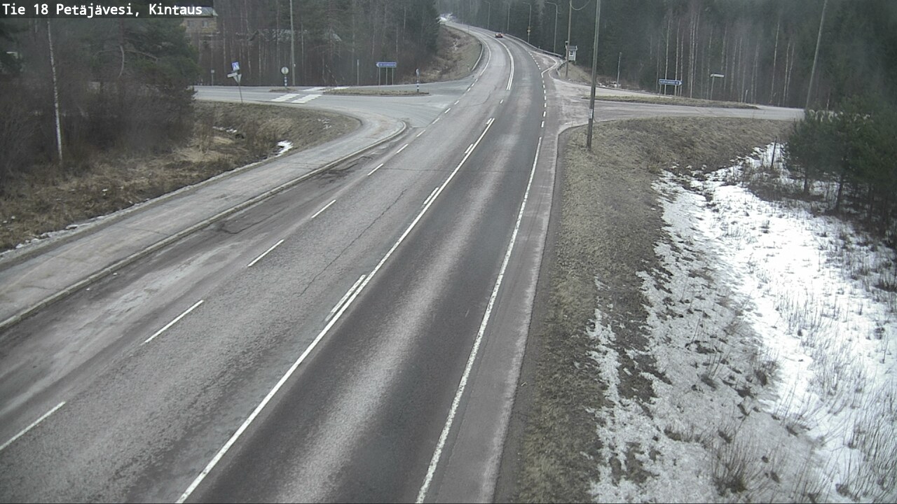 Weather Camera Image Väg 18 Petäjävesi, Kintaus, Petäjävesi, Keski-Suomi
