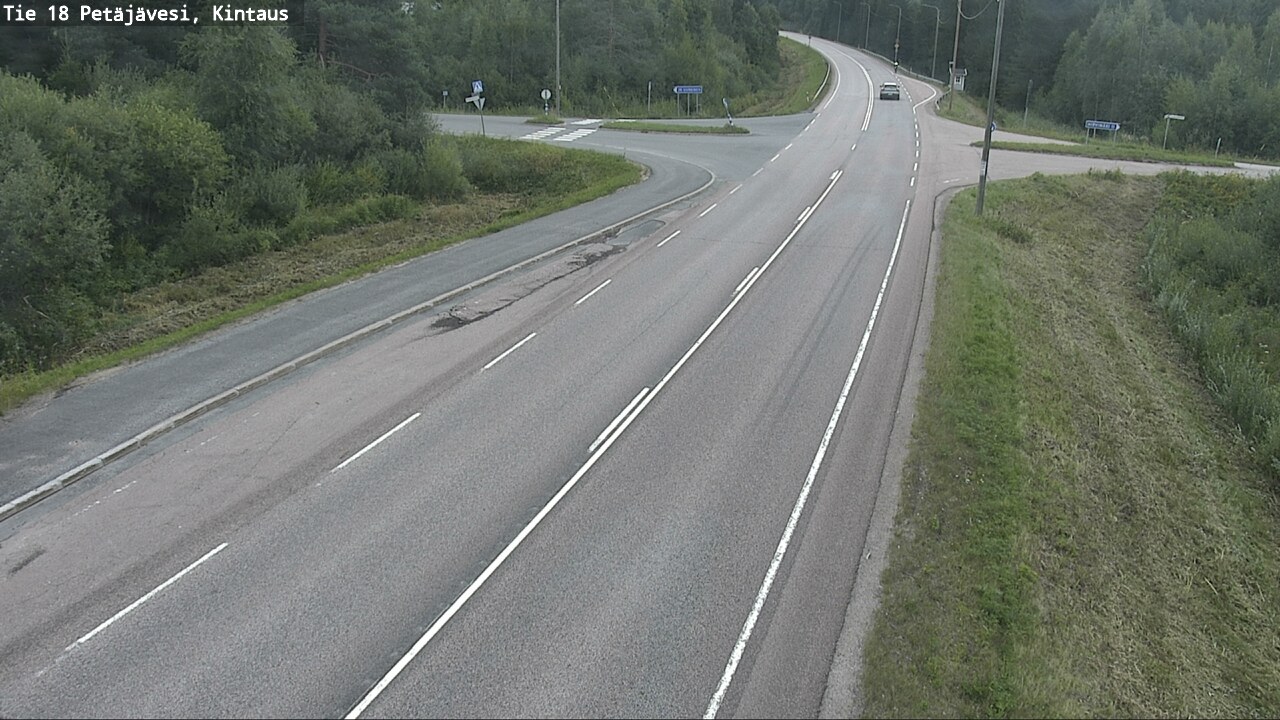 Weather Camera Image Road 18 Petäjävesi, Kintaus, Petäjävesi, Keski-Suomi