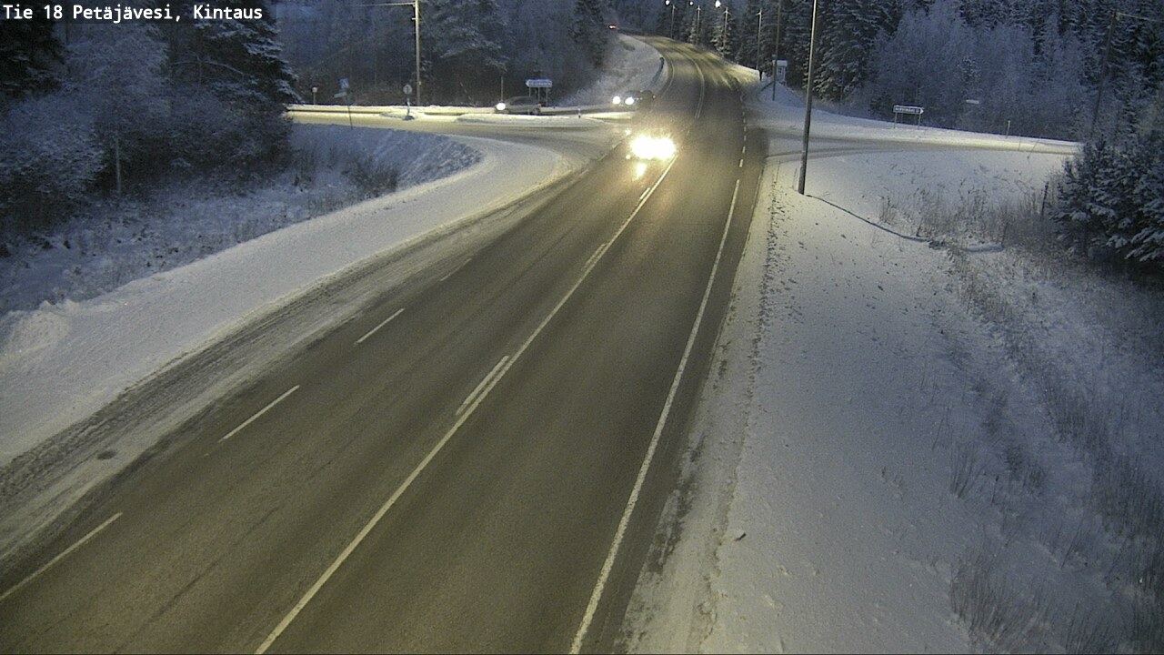 Weather Camera Image Road 18 Petäjävesi, Kintaus, Petäjävesi, Keski-Suomi