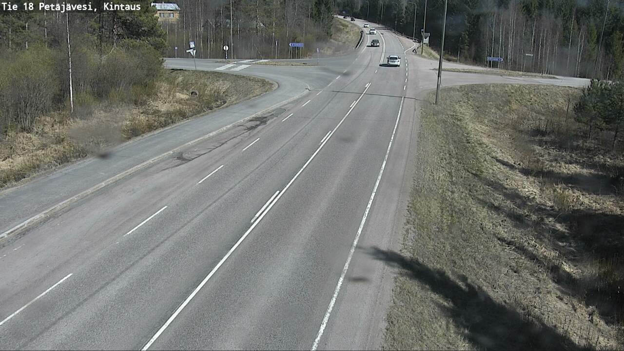 Weather Camera Image Väg 18 Petäjävesi, Kintaus, Petäjävesi, Keski-Suomi