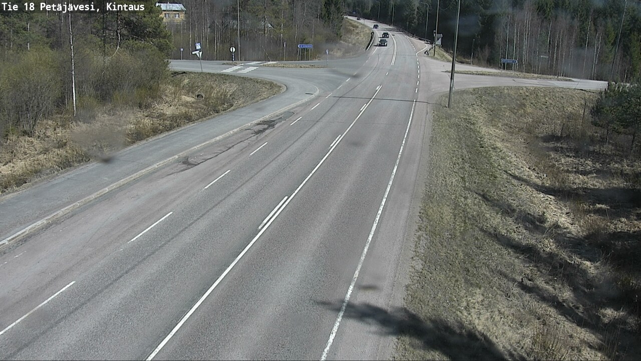Weather Camera Image Väg 18 Petäjävesi, Kintaus, Petäjävesi, Keski-Suomi