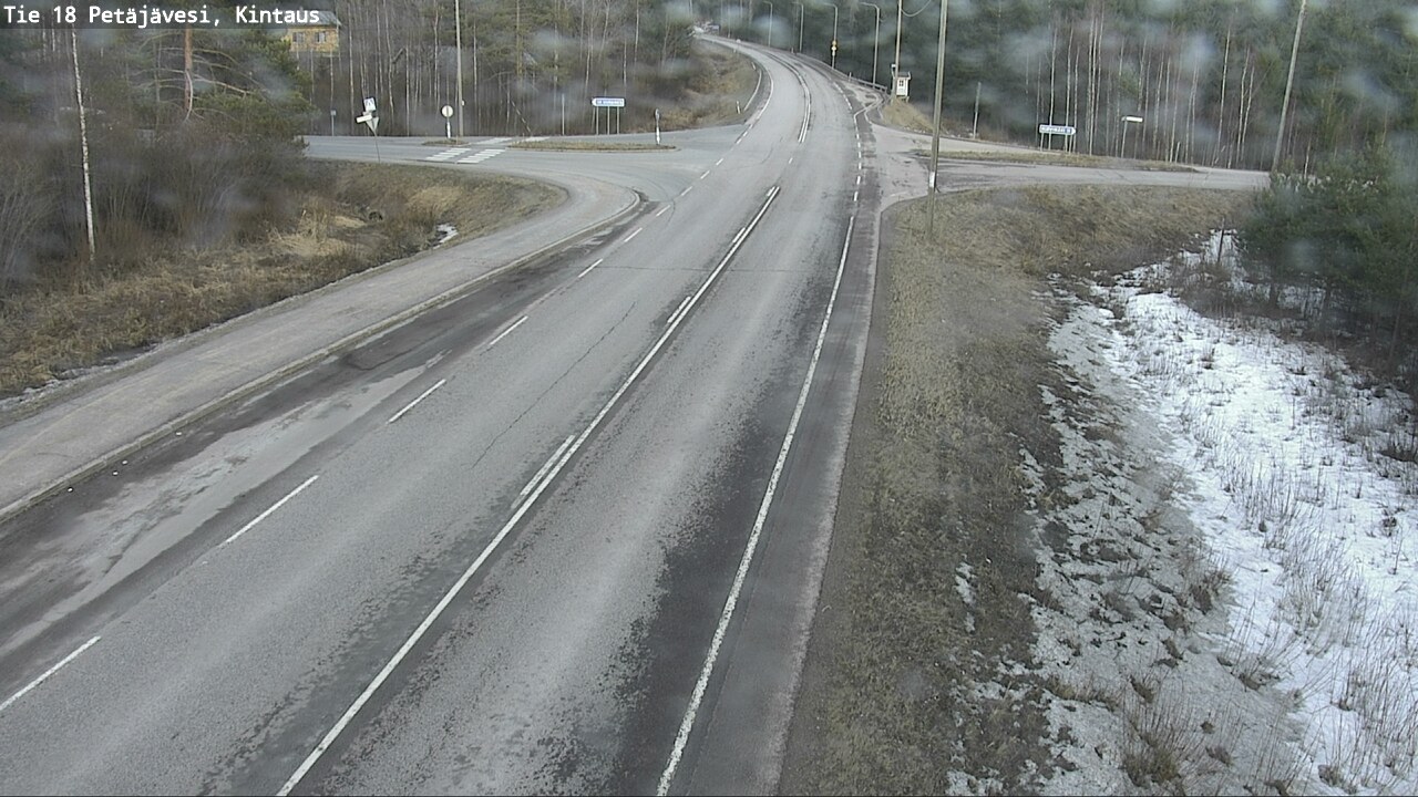 Weather Camera Image Väg 18 Petäjävesi, Kintaus, Petäjävesi, Keski-Suomi