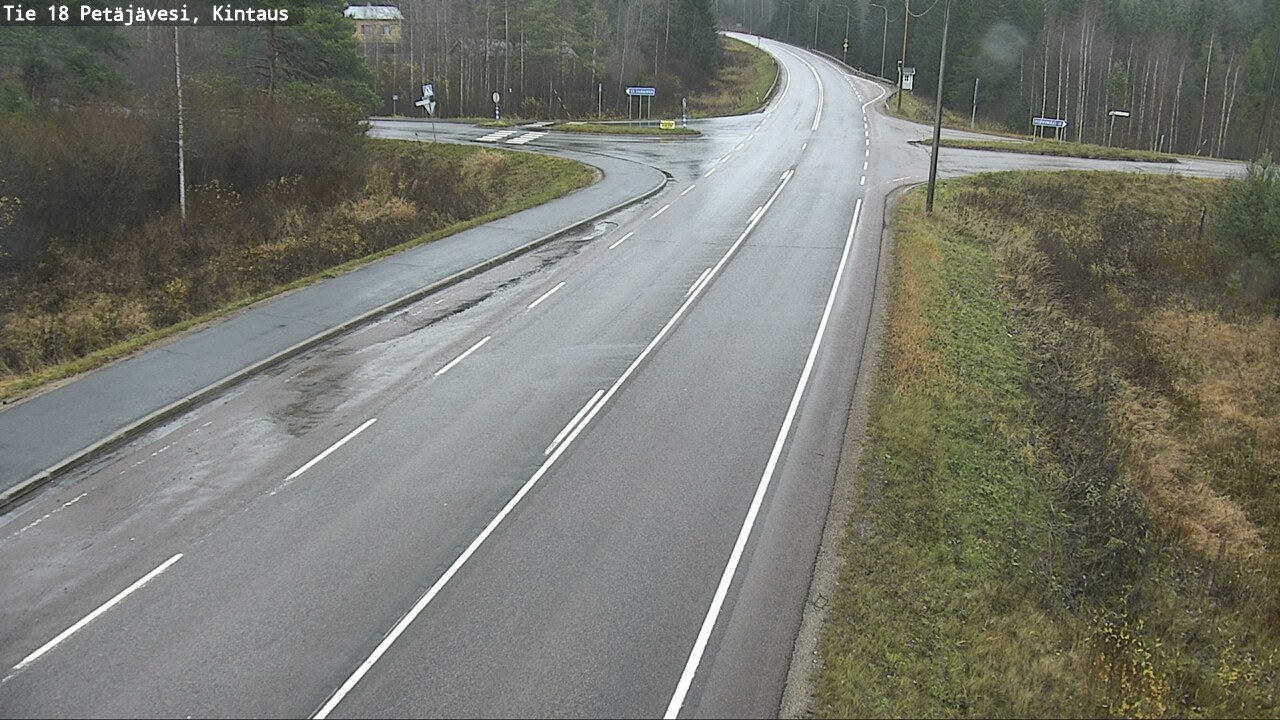 Weather Camera Image Road 18 Petäjävesi, Kintaus, Petäjävesi, Keski-Suomi