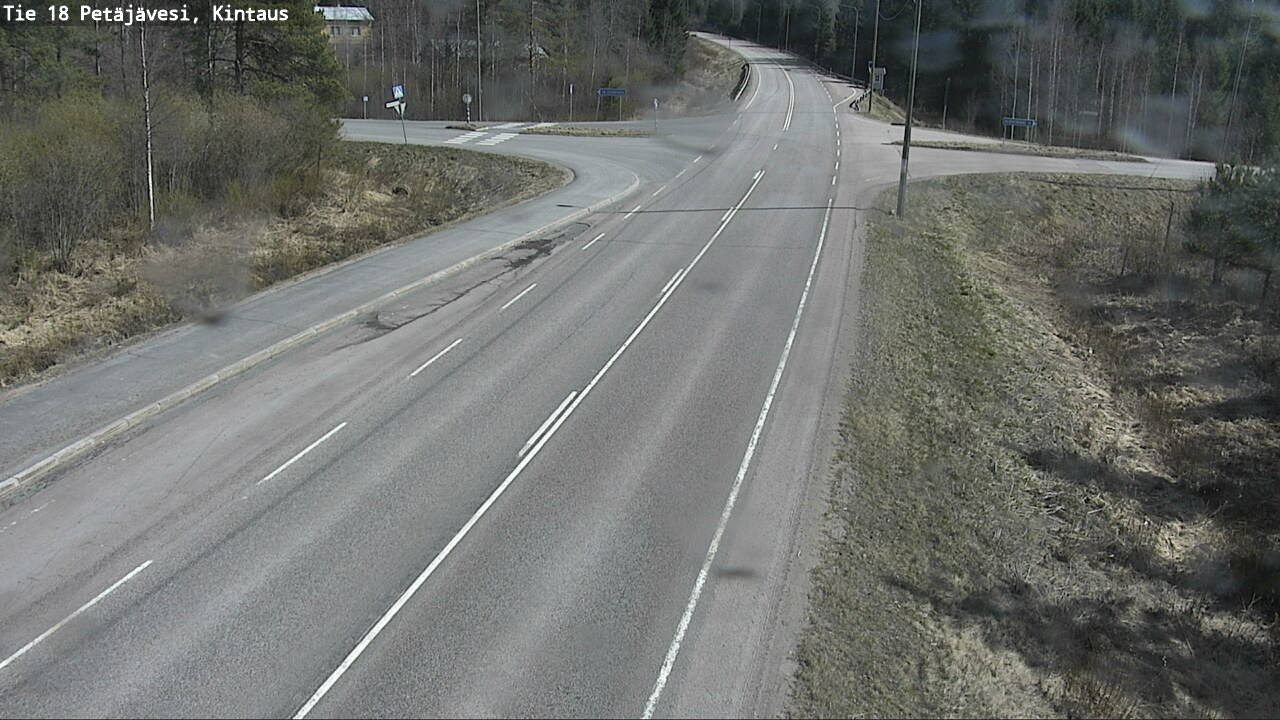 Weather Camera Image Väg 18 Petäjävesi, Kintaus, Petäjävesi, Keski-Suomi