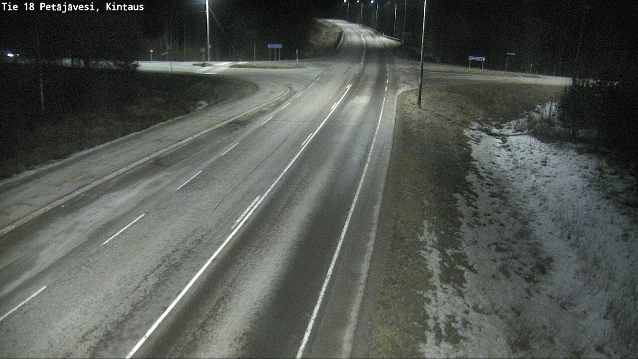 Weather Camera Image Väg 18 Petäjävesi, Kintaus, Petäjävesi, Keski-Suomi