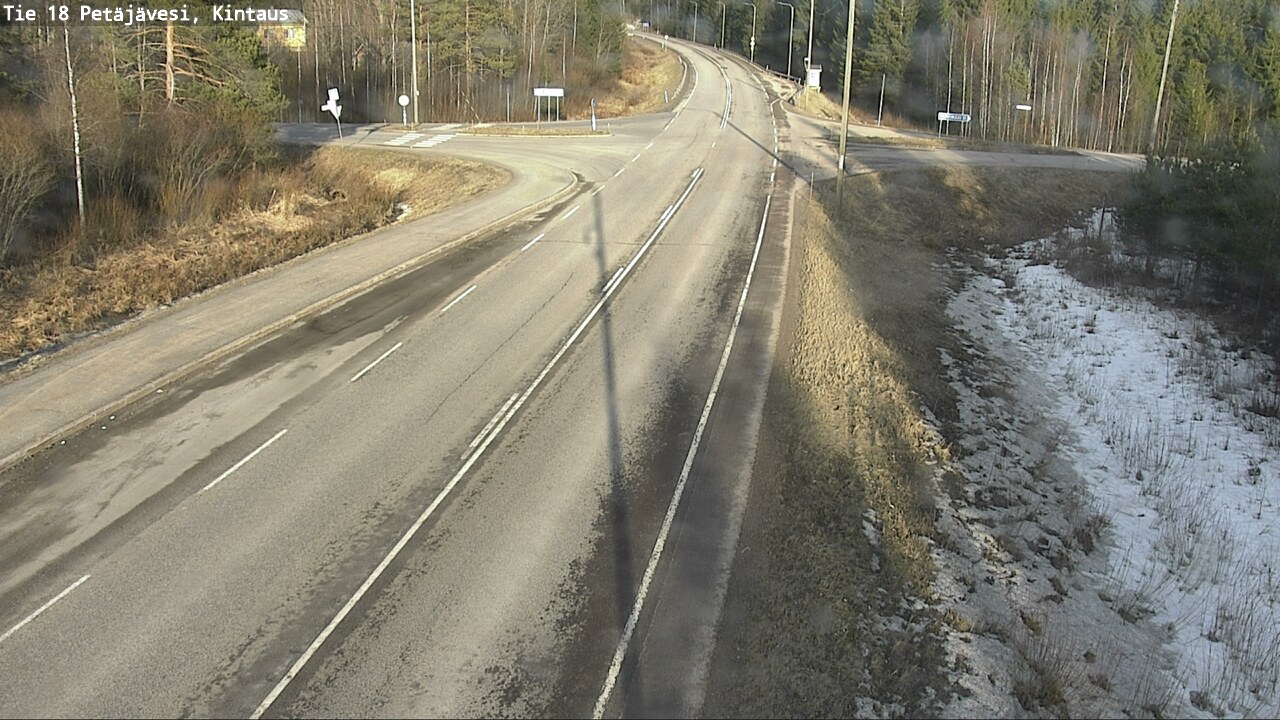 Weather Camera Image Road 18 Petäjävesi, Kintaus, Petäjävesi, Keski-Suomi