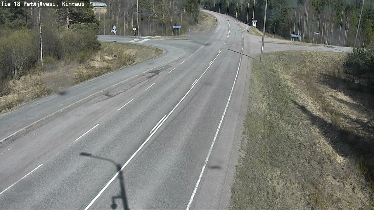 Weather Camera Image Väg 18 Petäjävesi, Kintaus, Petäjävesi, Keski-Suomi