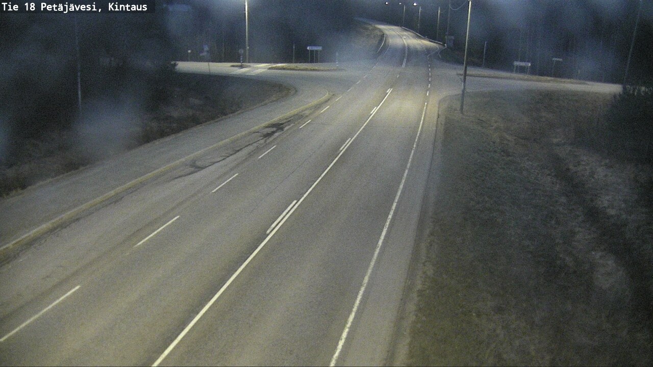 Weather Camera Image Väg 18 Petäjävesi, Kintaus, Petäjävesi, Keski-Suomi