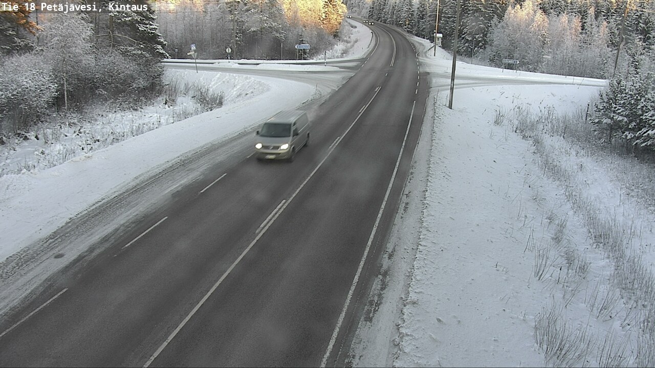 Weather Camera Image Road 18 Petäjävesi, Kintaus, Petäjävesi, Keski-Suomi