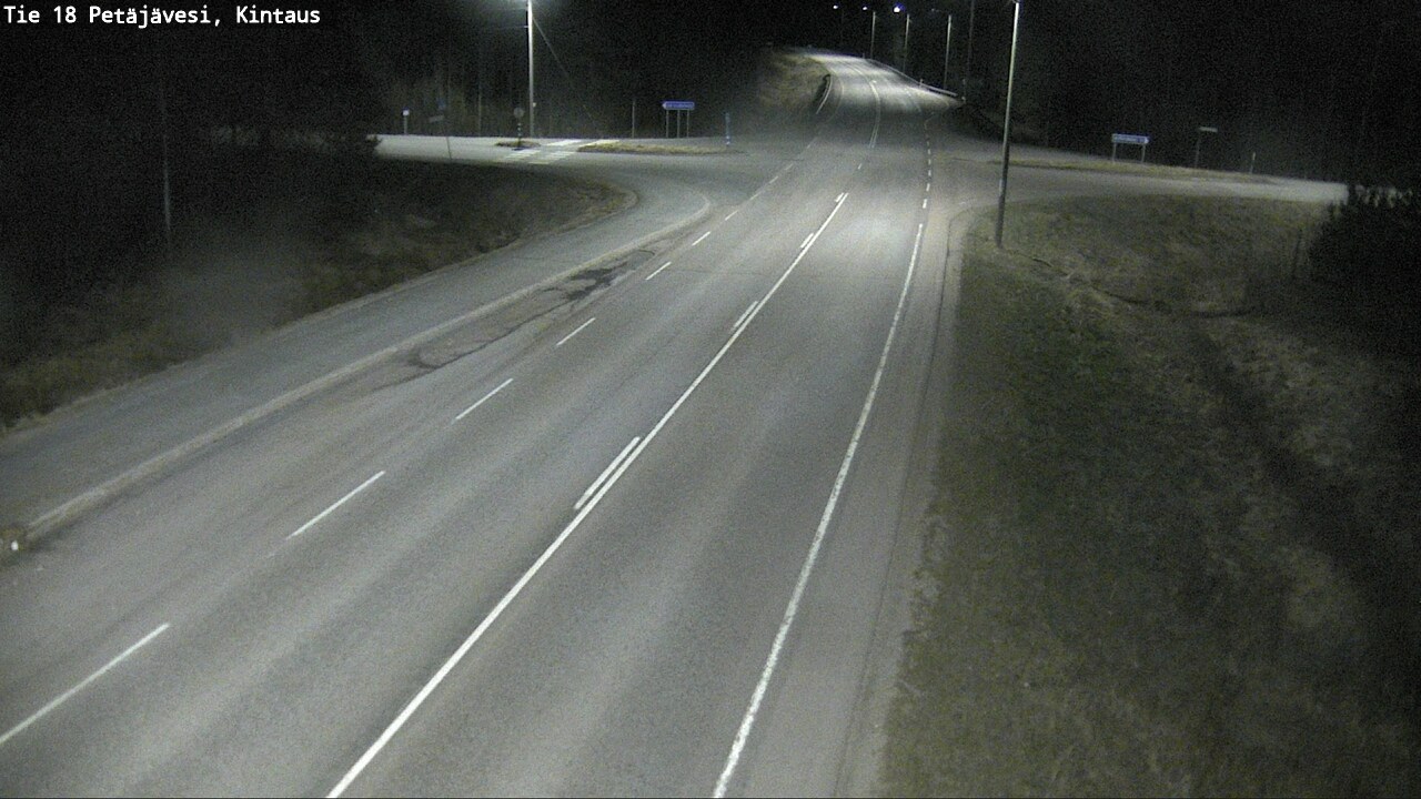 Weather Camera Image Väg 18 Petäjävesi, Kintaus, Petäjävesi, Keski-Suomi