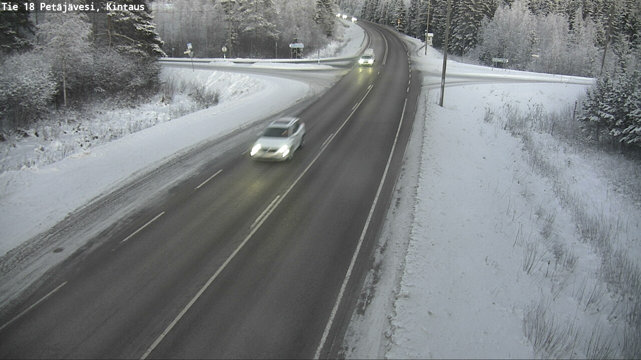 Weather Camera Image Road 18 Petäjävesi, Kintaus, Petäjävesi, Keski-Suomi