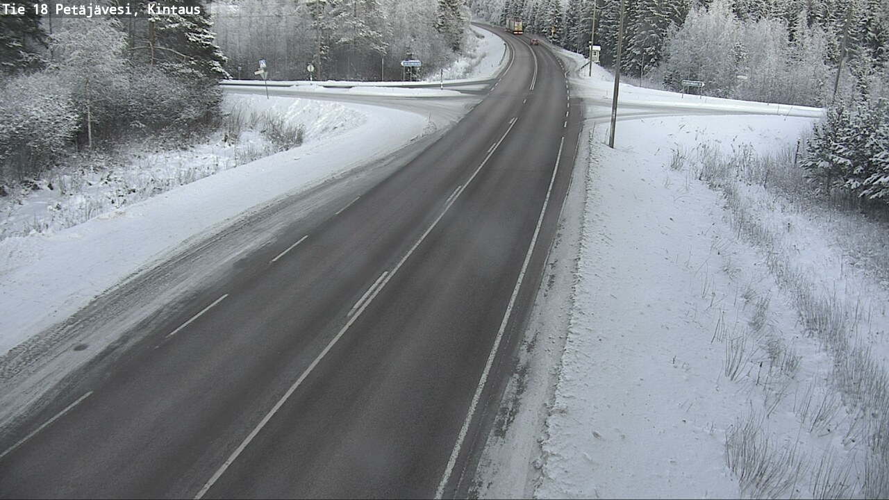Weather Camera Image Road 18 Petäjävesi, Kintaus, Petäjävesi, Keski-Suomi