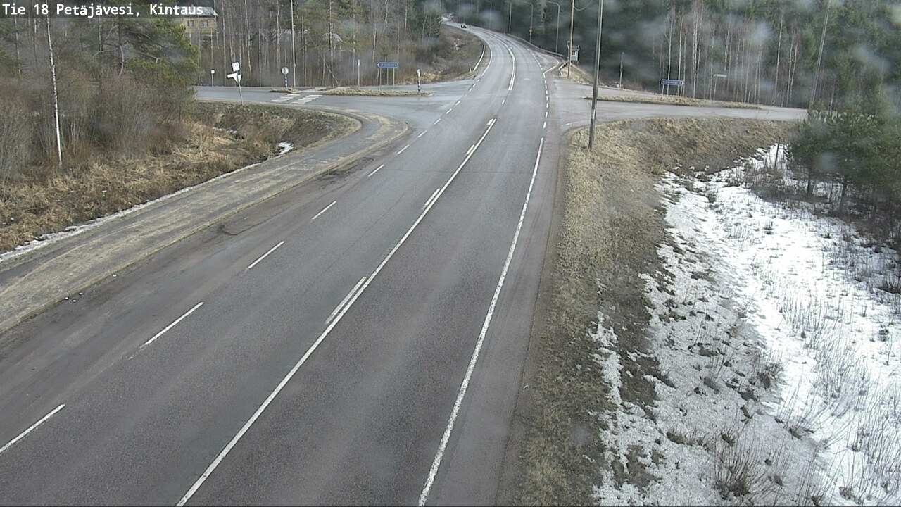 Weather Camera Image Väg 18 Petäjävesi, Kintaus, Petäjävesi, Keski-Suomi
