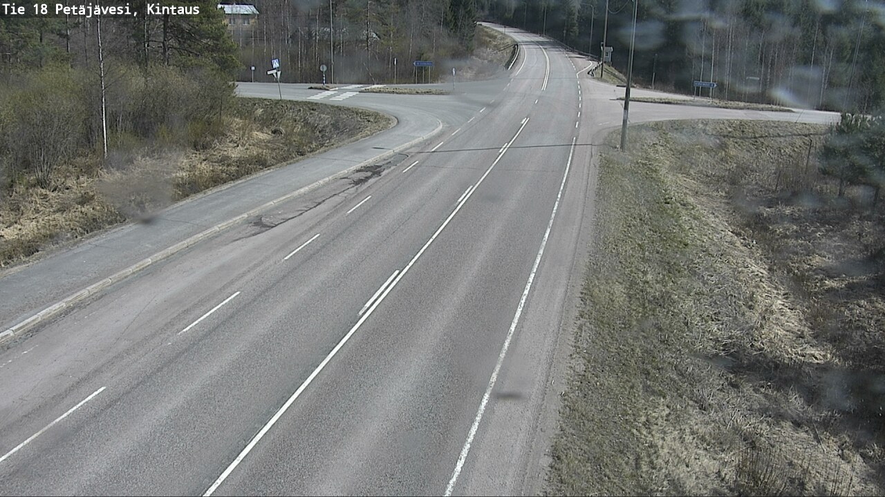 Weather Camera Image Väg 18 Petäjävesi, Kintaus, Petäjävesi, Keski-Suomi