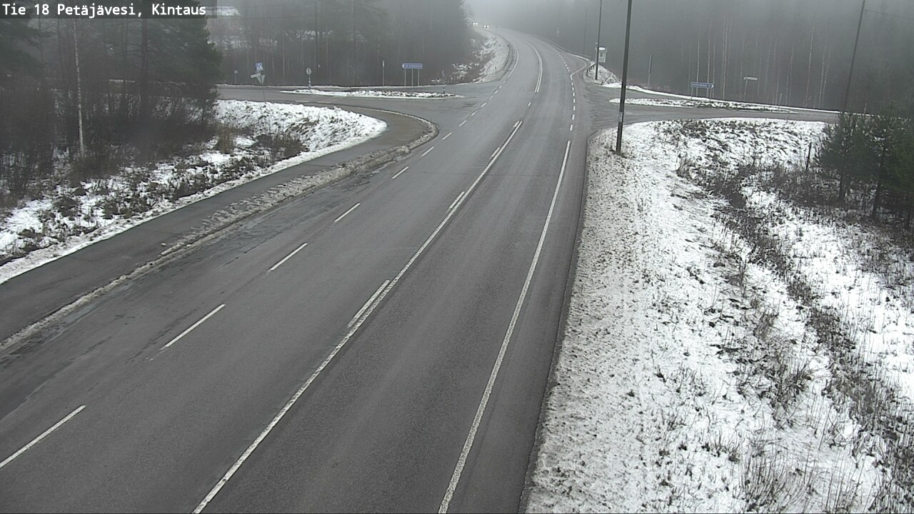Weather Camera Image Väg 18 Petäjävesi, Kintaus, Petäjävesi, Keski-Suomi