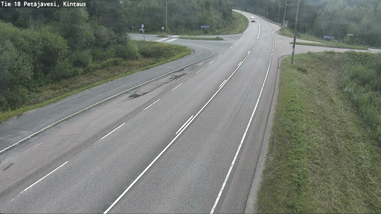 Weather Camera Image Road 18 Petäjävesi, Kintaus, Petäjävesi, Keski-Suomi