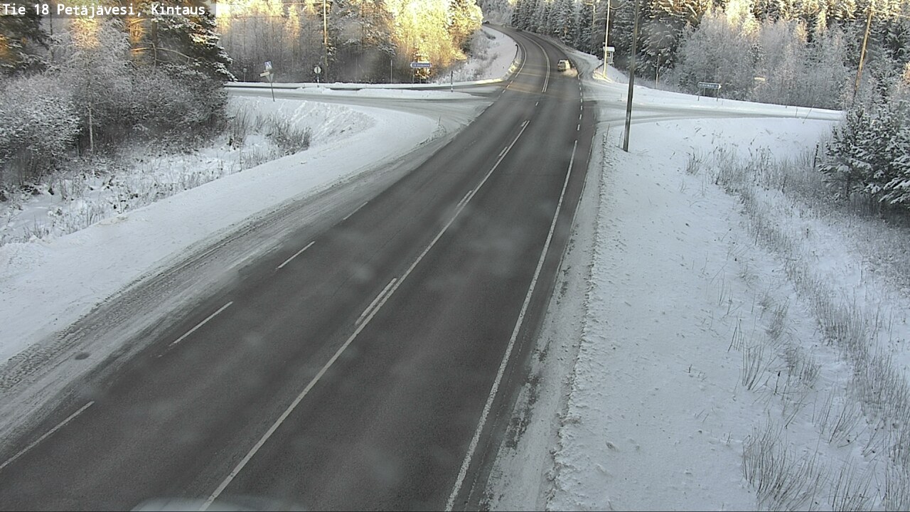 Weather Camera Image Road 18 Petäjävesi, Kintaus, Petäjävesi, Keski-Suomi