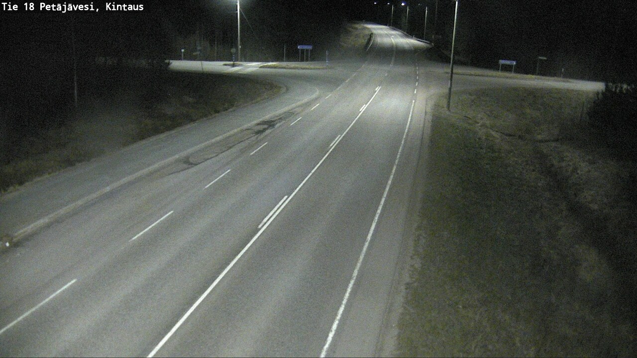 Weather Camera Image Väg 18 Petäjävesi, Kintaus, Petäjävesi, Keski-Suomi