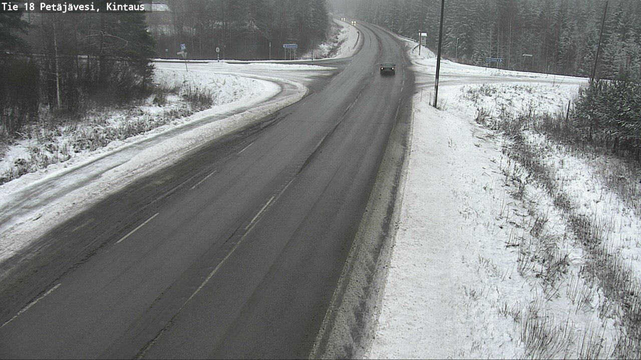 Weather Camera Image Road 18 Petäjävesi, Kintaus, Petäjävesi, Keski-Suomi