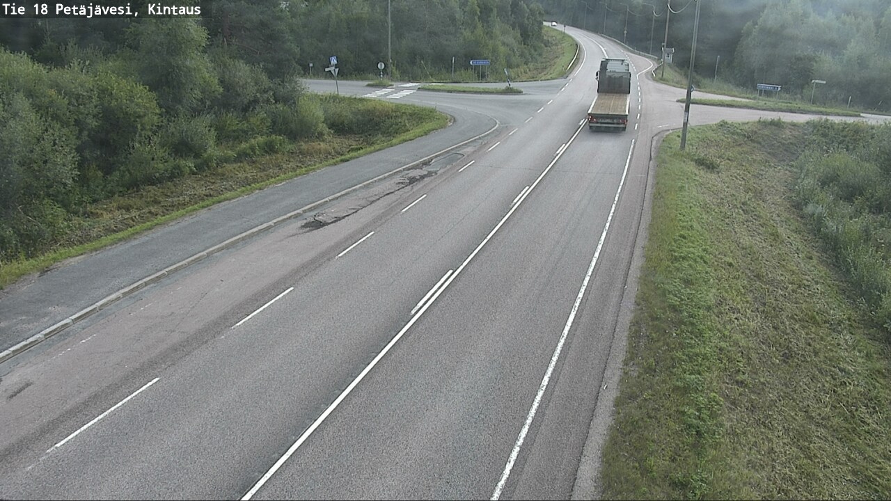 Weather Camera Image Road 18 Petäjävesi, Kintaus, Petäjävesi, Keski-Suomi