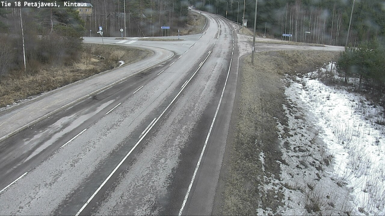 Weather Camera Image Väg 18 Petäjävesi, Kintaus, Petäjävesi, Keski-Suomi
