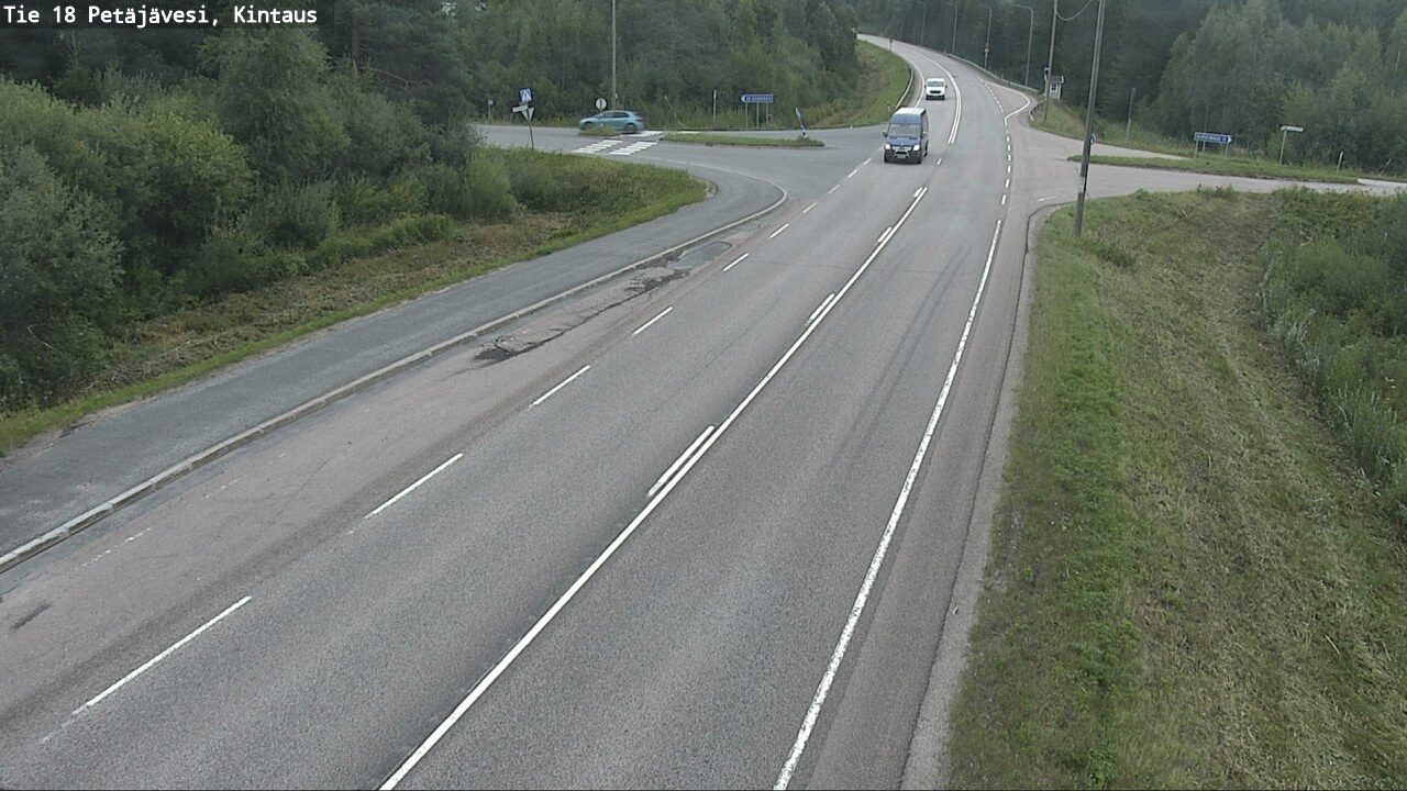 Weather Camera Image Road 18 Petäjävesi, Kintaus, Petäjävesi, Keski-Suomi