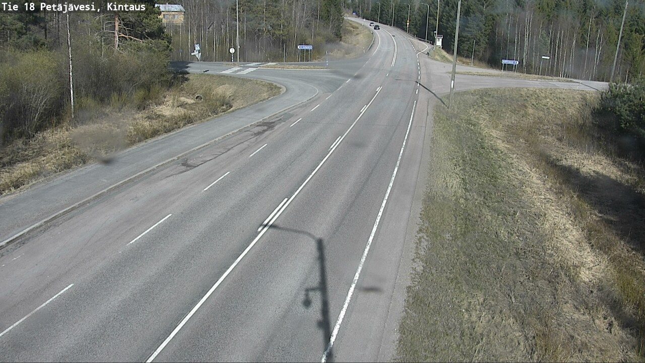 Weather Camera Image Väg 18 Petäjävesi, Kintaus, Petäjävesi, Keski-Suomi