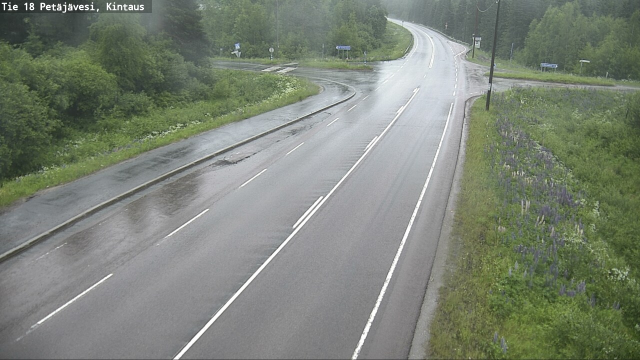 Weather Camera Image Road 18 Petäjävesi, Kintaus, Petäjävesi, Keski-Suomi