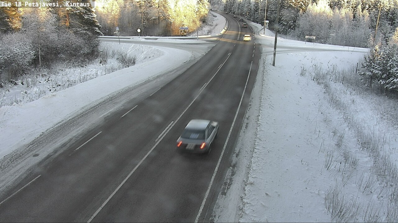 Weather Camera Image Road 18 Petäjävesi, Kintaus, Petäjävesi, Keski-Suomi