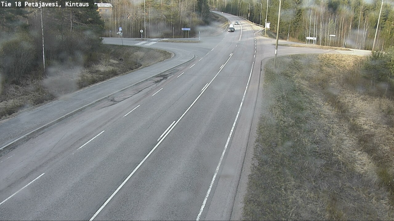 Weather Camera Image Väg 18 Petäjävesi, Kintaus, Petäjävesi, Keski-Suomi