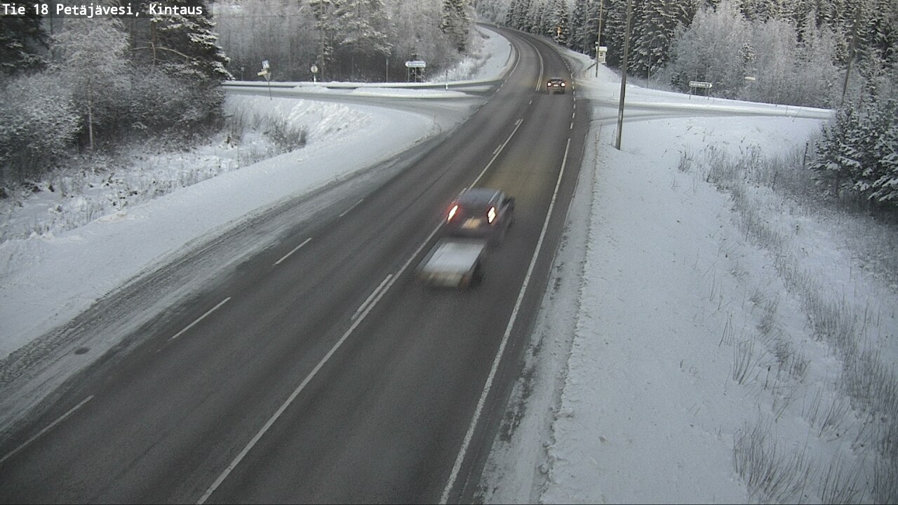 Weather Camera Image Road 18 Petäjävesi, Kintaus, Petäjävesi, Keski-Suomi