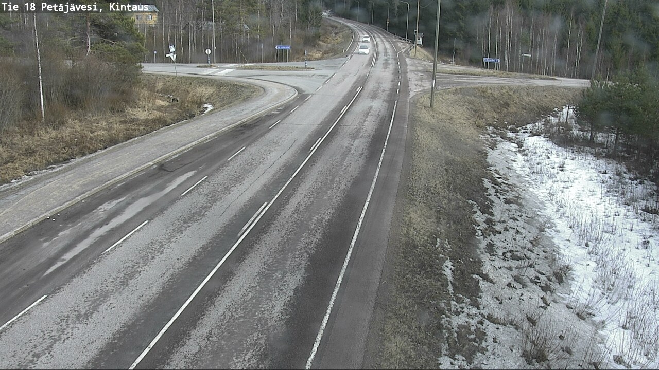 Weather Camera Image Väg 18 Petäjävesi, Kintaus, Petäjävesi, Keski-Suomi