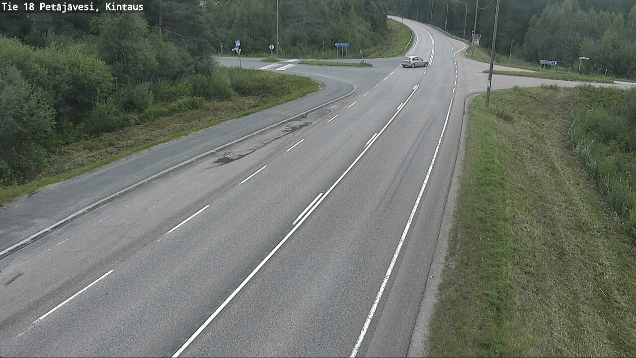 Weather Camera Image Road 18 Petäjävesi, Kintaus, Petäjävesi, Keski-Suomi