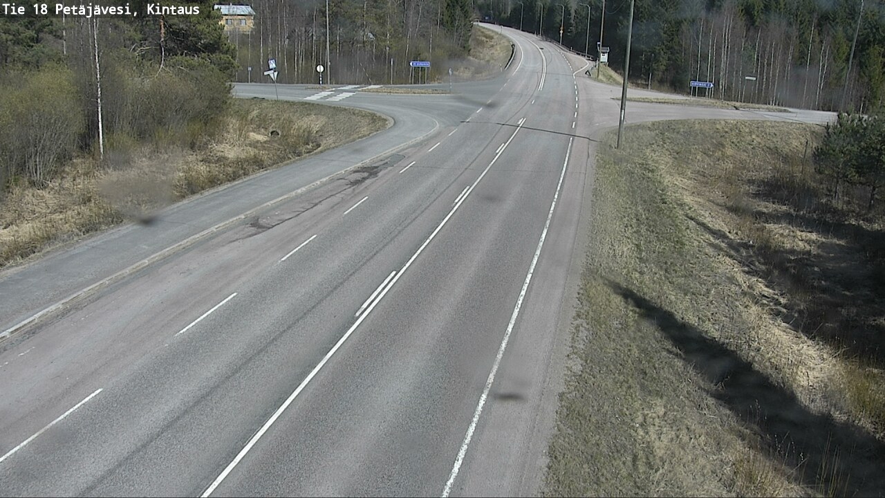 Weather Camera Image Väg 18 Petäjävesi, Kintaus, Petäjävesi, Keski-Suomi