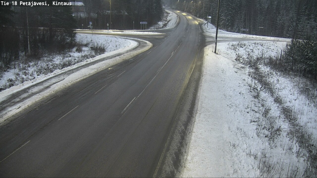 Weather Camera Image Road 18 Petäjävesi, Kintaus, Petäjävesi, Keski-Suomi