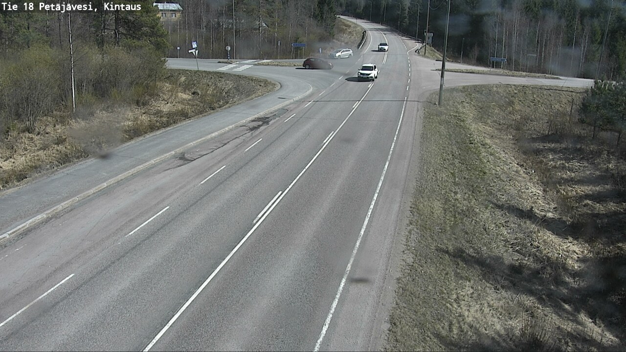 Weather Camera Image Väg 18 Petäjävesi, Kintaus, Petäjävesi, Keski-Suomi