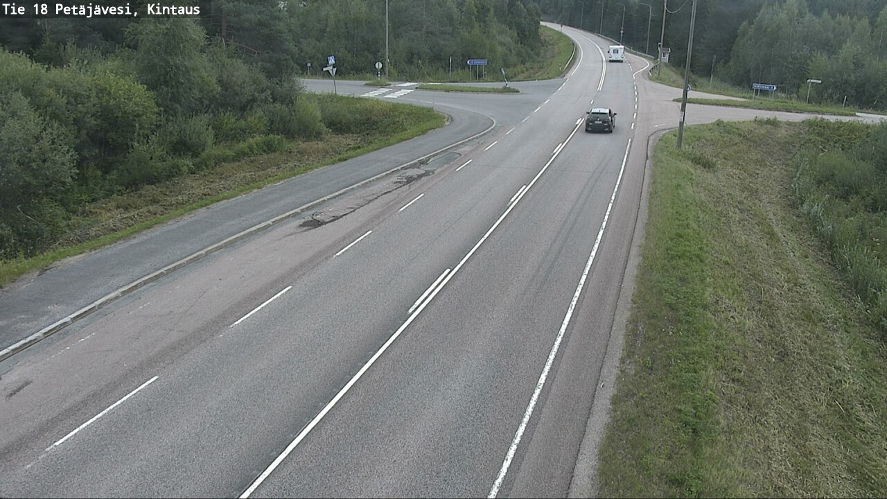 Weather Camera Image Road 18 Petäjävesi, Kintaus, Petäjävesi, Keski-Suomi