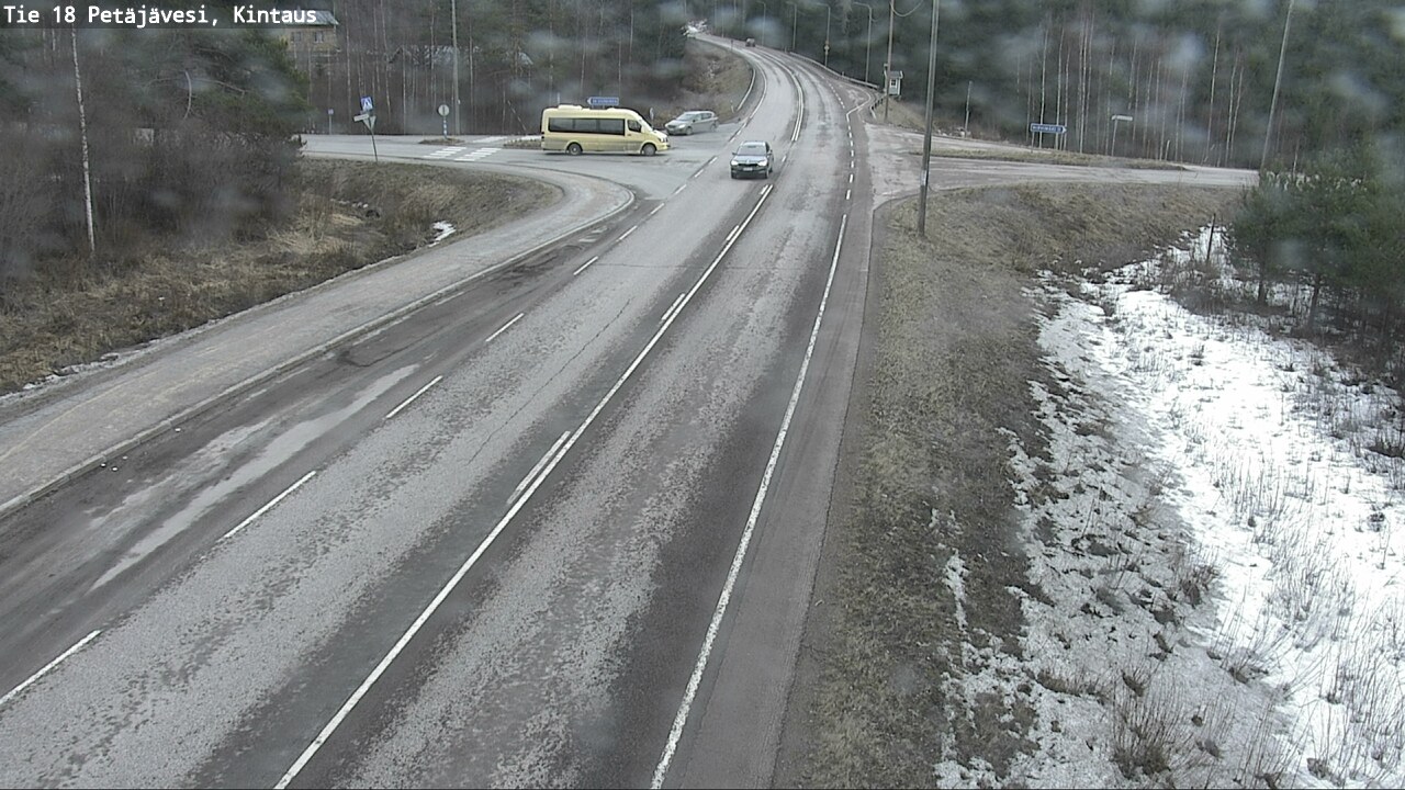 Weather Camera Image Väg 18 Petäjävesi, Kintaus, Petäjävesi, Keski-Suomi