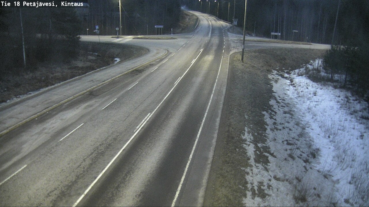 Weather Camera Image Väg 18 Petäjävesi, Kintaus, Petäjävesi, Keski-Suomi