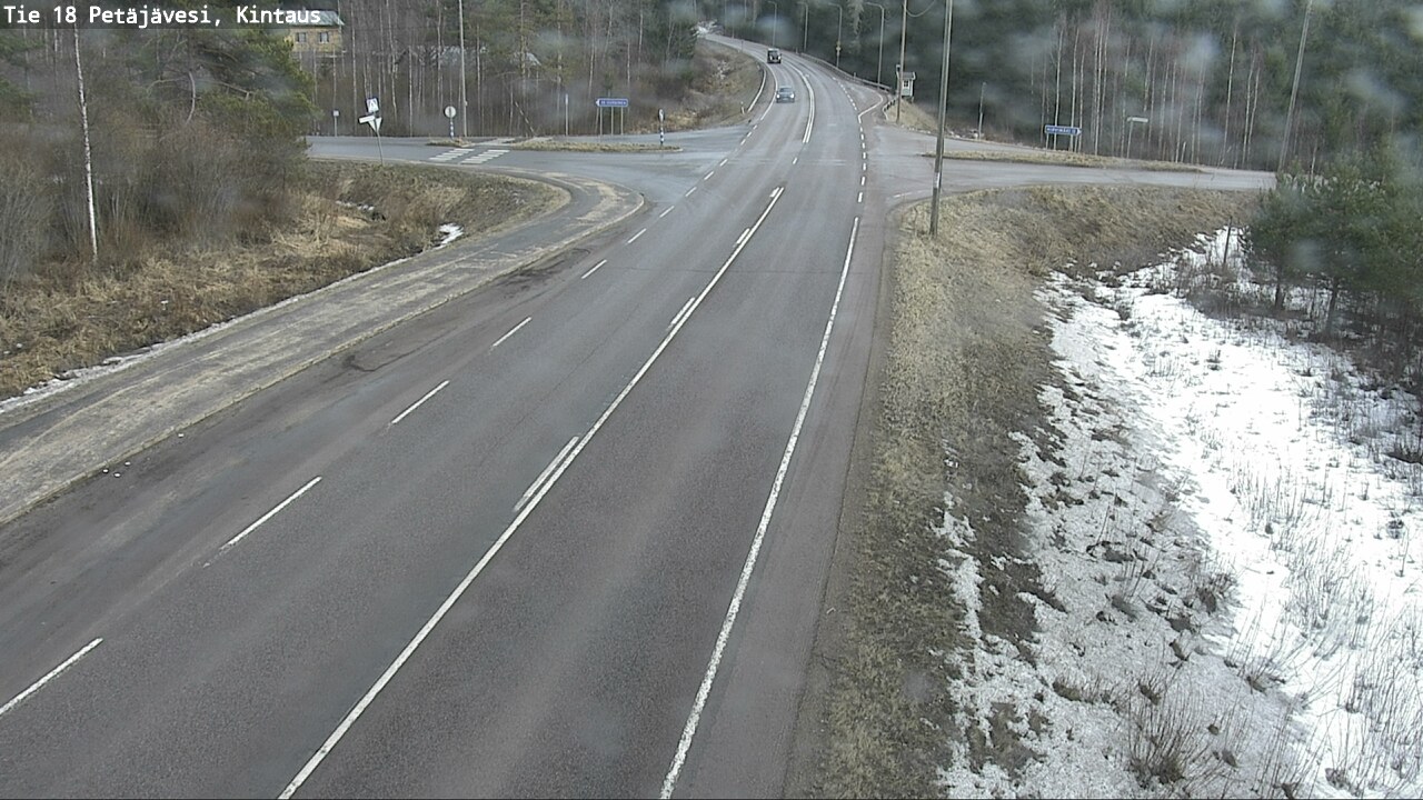 Weather Camera Image Väg 18 Petäjävesi, Kintaus, Petäjävesi, Keski-Suomi