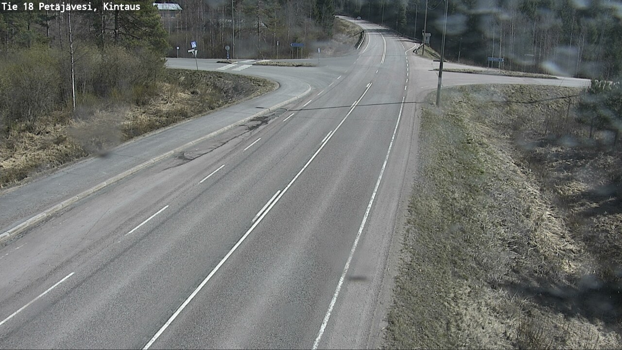 Weather Camera Image Väg 18 Petäjävesi, Kintaus, Petäjävesi, Keski-Suomi