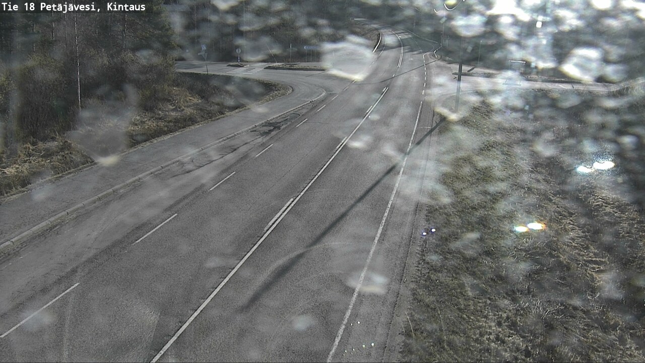 Weather Camera Image Väg 18 Petäjävesi, Kintaus, Petäjävesi, Keski-Suomi