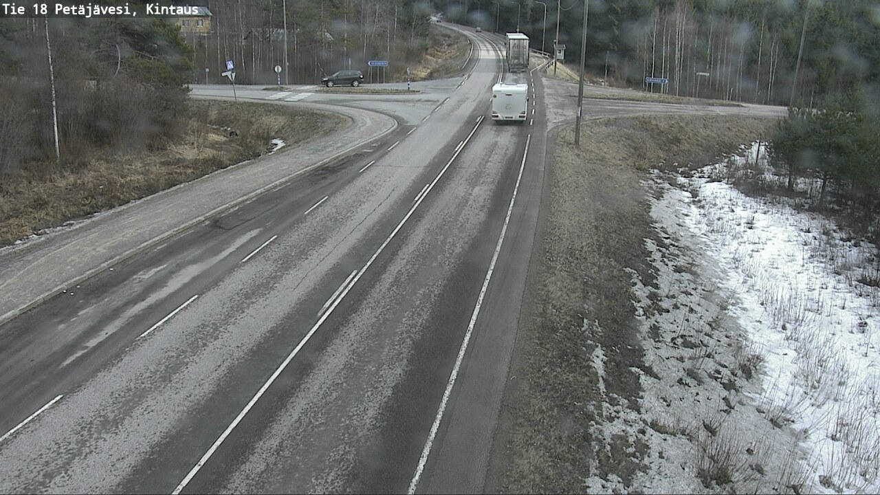 Weather Camera Image Väg 18 Petäjävesi, Kintaus, Petäjävesi, Keski-Suomi
