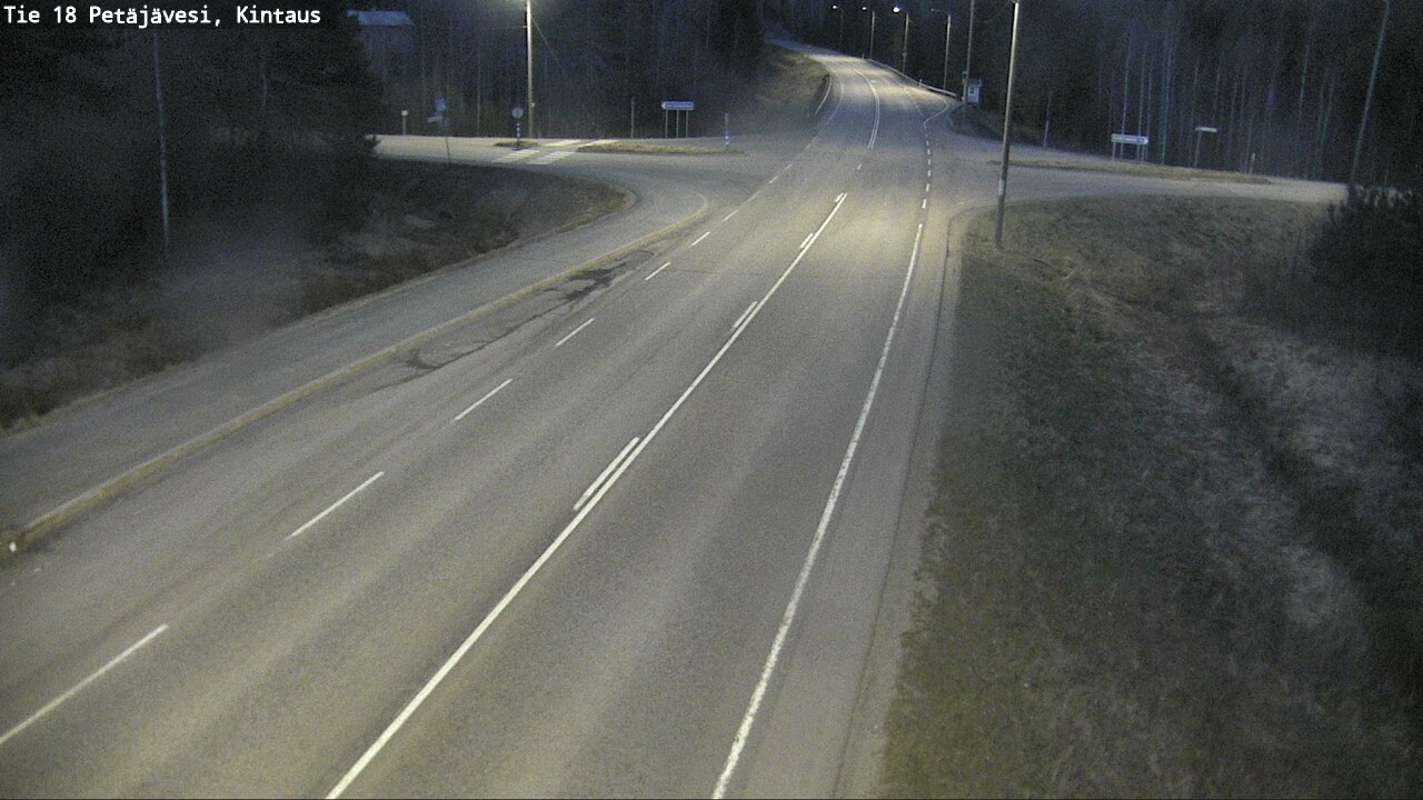 Weather Camera Image Väg 18 Petäjävesi, Kintaus, Petäjävesi, Keski-Suomi