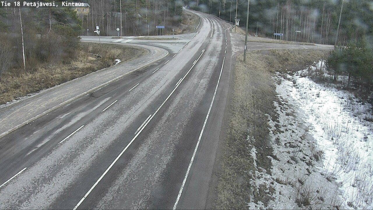 Weather Camera Image Väg 18 Petäjävesi, Kintaus, Petäjävesi, Keski-Suomi