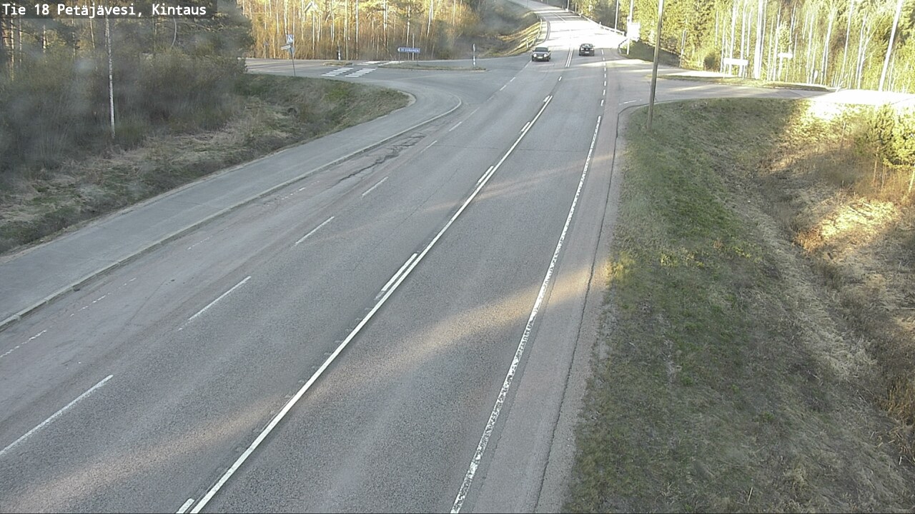 Weather Camera Image Road 18 Petäjävesi, Kintaus, Petäjävesi, Keski-Suomi
