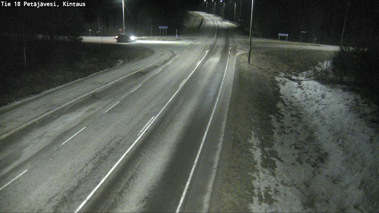 Weather Camera Image Väg 18 Petäjävesi, Kintaus, Petäjävesi, Keski-Suomi